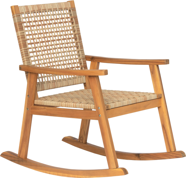 Gyngestol vuggestol Nordlys Furniture Recife FSC-akacietræ natur 97x67x91 cm