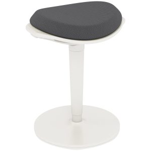 Gyngestol, ergonomisk, højdejusterbar, op til 120 kg, 42,5 x 35,5 x 56,5-71,5 cm, grå