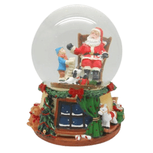 Snekugle Julemand i gyngestol